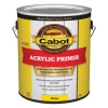 Cabot Problem-Solver White Acrylic Primer 1 gal. (Pack of 4)