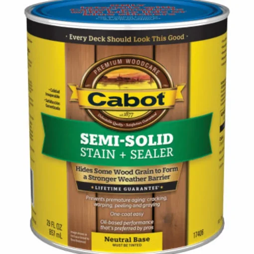 Cabot Semi-Solid Tintable Oil-Based Natural Oil/Waterborne Hybrid Deck & Siding Stain (Pack of 4)