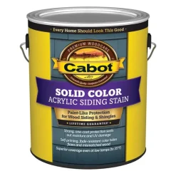 Cabot Solid 0812 Ultra White Water-Based Acrylic Solid Color Acrylic Deck Stain 1 gal. (Pack of 4)