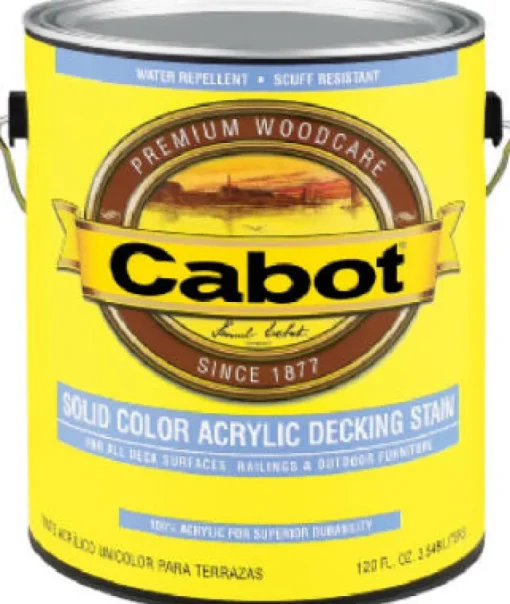 Cabot Solid Tintable 1806 Neutral Base Oil-Based Acrylic Deck Stain 1 qt. (Pack of 4)