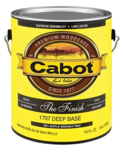 Cabot The Finish Paint Exterior Deep Base 1 Gl 15 Yr Warranty (Case of 4)