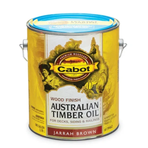 Cabot Transparent 19460 Jarrah Brown Oil-Based Natural Oil/Waterborne Hybrid Australian Timber Oil (Pack of 4)