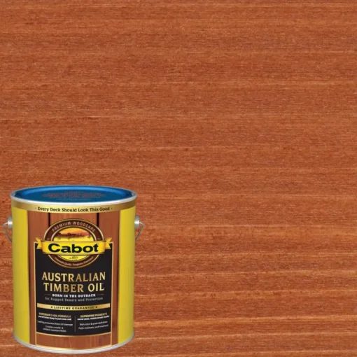 Cabot Transparent 19459 Mahogany Flame Oil-Based Natural Oil/Waterborne Hybrid Australian Timber Oil (Pack of 4)