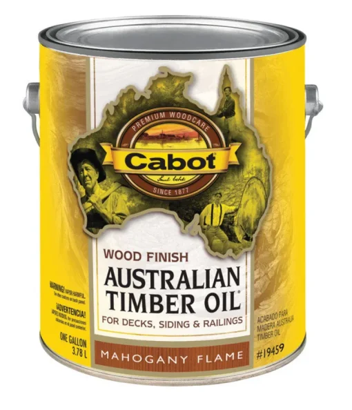 Cabot Transparent 19459 Mahogany Flame Oil-Based Natural Oil/Waterborne Hybrid Australian Timber Oil (Pack of 4)