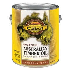 Cabot Transparent 19459 Mahogany Flame Oil-Based Natural Oil/Waterborne Hybrid Australian Timber Oil (Pack of 4)