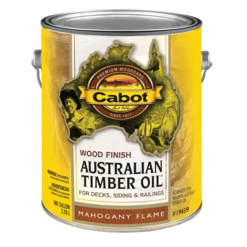 Cabot Transparent 19459 Mahogany Flame Oil-Based Natural Oil/Waterborne Hybrid Australian Timber Oil (Pack of 4)
