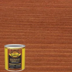 Cabot Transparent Jarrah Brown Oil-Based Natural Oil/Waterborne Hybrid Australian Timber Oil 1 qt. (Pack of 4)