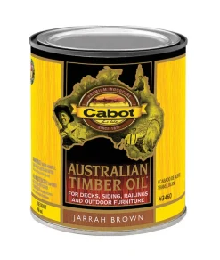Cabot Transparent Jarrah Brown Oil-Based Natural Oil/Waterborne Hybrid Australian Timber Oil 1 qt. (Pack of 4)