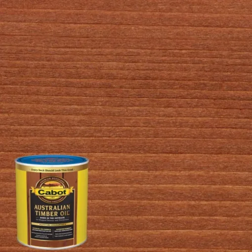 CABOT Water Reducible Australian Timber Oil 1 qt. (Pack of 4)