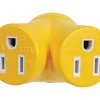 Camco 30 amps RV Generator Outlet Adapter 3 Prong 1 pk
