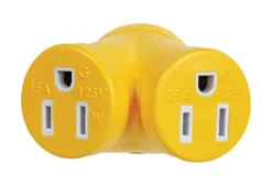 Camco 30 amps RV Generator Outlet Adapter 3 Prong 1 pk