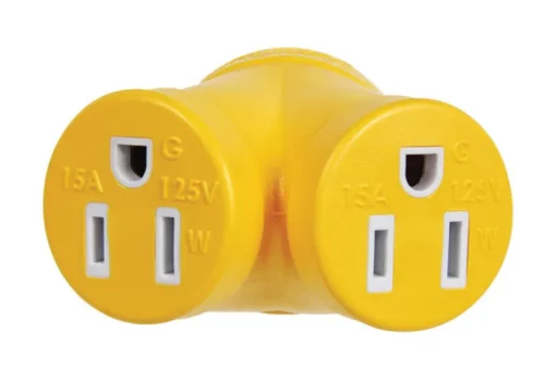 Camco 30 amps RV Generator Outlet Adapter 3 Prong 1 pk