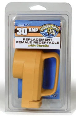 Camco 3 in. 30 amps Female Replacement Receptacle 1 pk