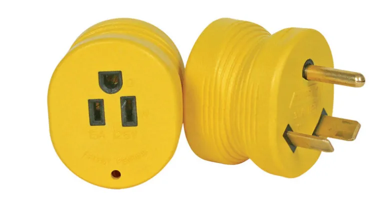 Camco Power Grip 30 amps RV Electrical Adapters 1 pk