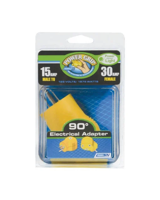 Camco Power Grip 15 amps RV Electrical Adapter 15-30 Amp 1 pk