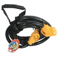 Camco Power Grip 15 ft. 50 amps RV Extension Cord 1 pk
