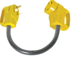 Camco Power Grip 2.3 in. 50 amps Dogbone Adapter 1 pk