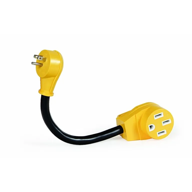 Camco Power Grip 12 in. 50 amps Dogbone Adapter 1 pk