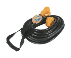 Camco PowerGrip 50 ft. 30 amps Extension Cord 1 pk
