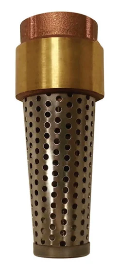 Campbell 1 in. D X 1 in. D Yellow Brass Spring Loaded Foot Valve