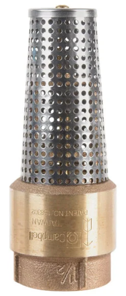 Campbell 1-1/2 in. D X 1-1/2 in. D FNPT x FNPT Brass Foot Valve