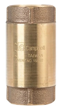 Campbell 1 in. D X 1 in. D FNPT x FNPT Red Brass Spring Loaded Check Valve