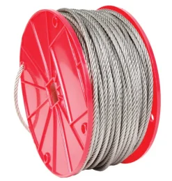 Campbell Electro-Polish Stainless Steel 3/32 in. D X 250 ft. L Cable