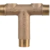 Campbell Red Brass 1 in. Universal Tank Cross