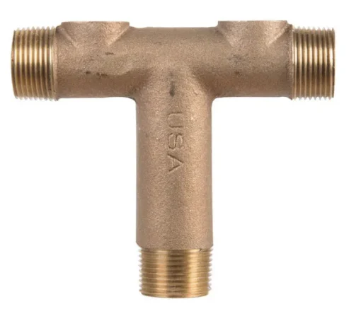 Campbell Red Brass 1 in. Universal Tank Cross