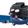 Campbell 120V Pancake Style Consumer Grade Air Compressor 1 gal. with Inflation Kit