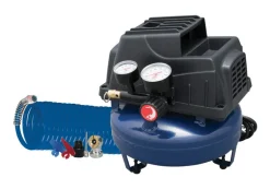 Campbell 120V Pancake Style Consumer Grade Air Compressor 1 gal. with Inflation Kit