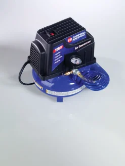Campbell 120V Pancake Style Consumer Grade Air Compressor 1 gal. with Inflation Kit