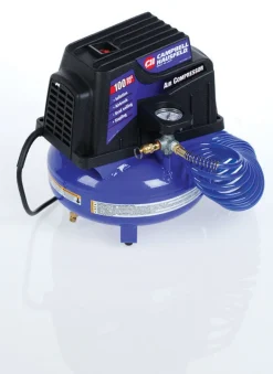 Campbell 120V Pancake Style Consumer Grade Air Compressor 1 gal. with Inflation Kit