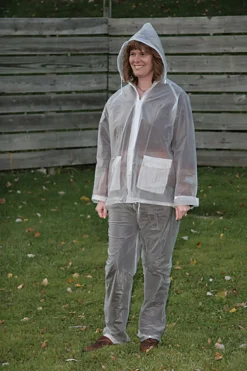 Campmaster Boulder Creek Clear Vinyl Three Piece Rain Suit Medium 11 mil. Thick