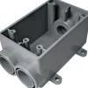 Cantex 20 cu in Rectangle PVC 1 gang Electrical Box Gray