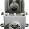 Cantex 21 cu in Rectangle PVC 1 gang Outlet Box Gray