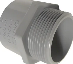 Cantex 1-1/2 in. D PVC Male Adapter For PVC 1 pk