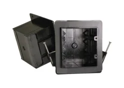 Cantex EZ Box New Work 36 cu in Rectangle PVC 2 gang Vapor Proof Box Gray