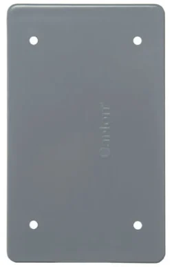 Cantex Rectangle PVC 1 gang 4-3/4 in. H X 3 in. W Box Cover