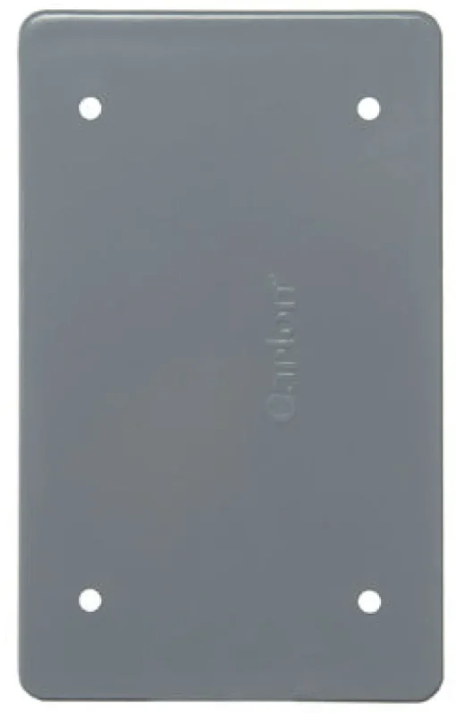 Cantex Rectangle PVC 1 gang 4-3/4 in. H X 3 in. W Box Cover