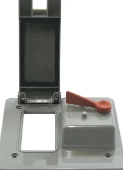 Cantex Rectangle PVC 2 gang 4-11/16 in. H X 4-7/8 in. W Toggle Cover