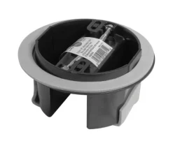 Cantex Round PVC 1 gang Junction Box Gray
