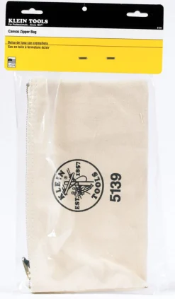 CANVAS ZIPPER BAG 12.5X1