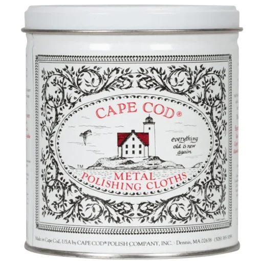 Cape Cod Vanilla Scent Metal Polish 3 oz Cloth