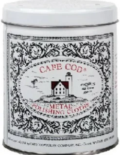 Cape Cod Vanilla Scent Metal Polish 3 oz Cloth