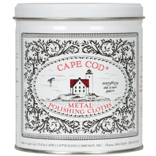 Cape Cod Vanilla Scent Metal Polish 3 oz Cloth