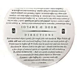 Cape Cod Vanilla Scent Metal Polish 3 oz Cloth