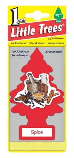 Car Freshner U1P-10103 Spice Little Tree® Air Fresheners (Pack of 24)