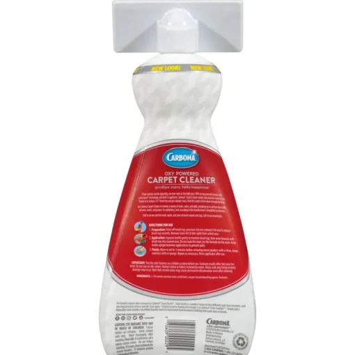 Carbona 2 in 1 Oxy Powered No Scent Carpet Cleaner 27.5 oz Liquid
