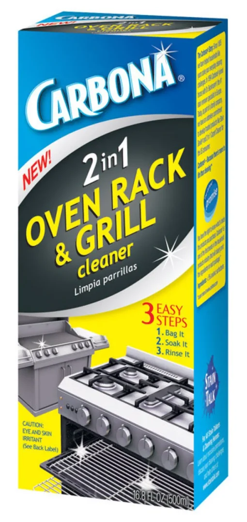 Carbona Stainless Steel Blue No Scent 2-In-1 Liquid Oven Rack and Grill Cleaner 16.8 oz.